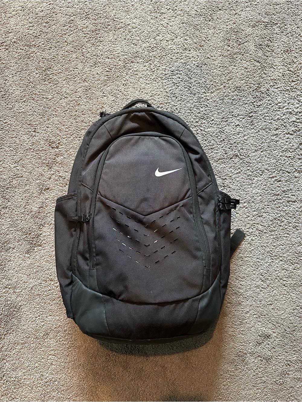Nike Black Men's Backpack with White Swoosh